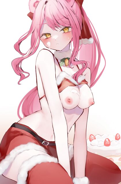 Ein süßes Weihnachtsmädchen