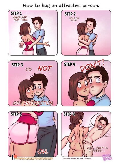 Como abraçar uma pessoa atraente
