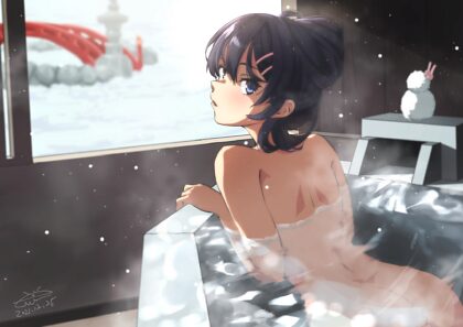 Merry Christmas from Mai in her Hot Tub