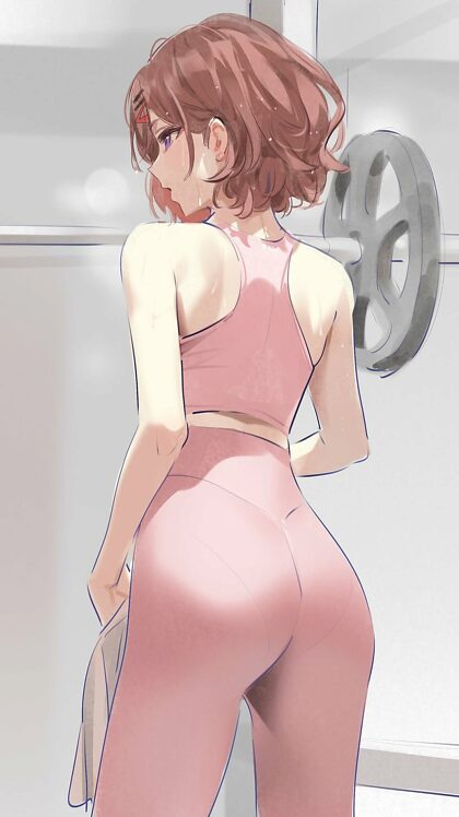 Working out in pink