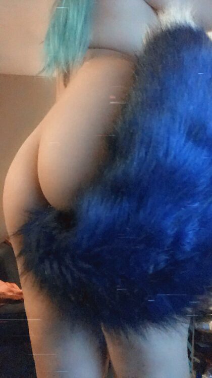 I love my ass stuffed with a fluffy tail plug 