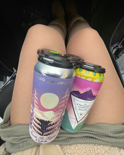 A day off and had a lunch date in my new dress and stopped at the craft beer store and picked up a couple new IPA’s.