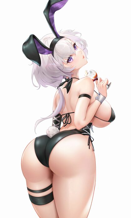 This bunny outfit fits me so well, but you can take it off for me~