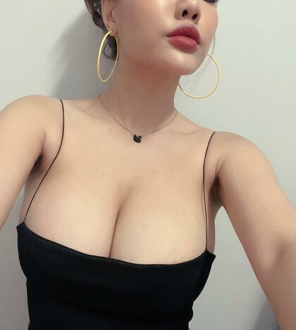 Should I bust your face on my busty tits? 