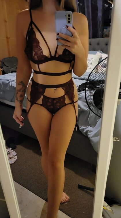 Trying on some new lingerie 