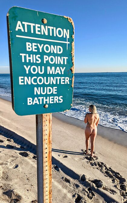 Celle où je suis allée sur une plage nudiste.