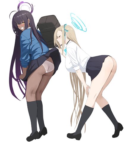 Asuna examine la culotte de Karin