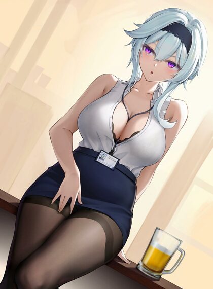 Eula feeling hot after work~