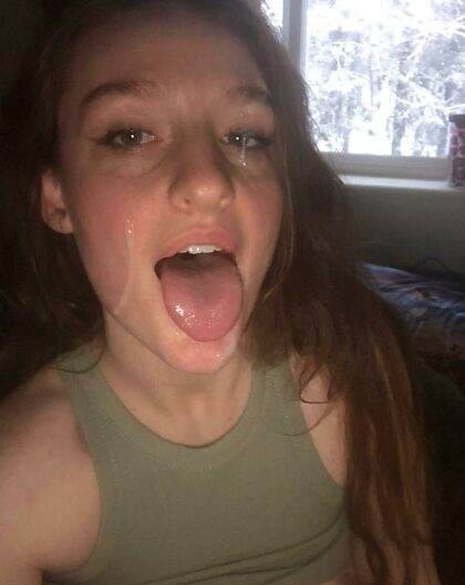 May I get some cum on my tongue