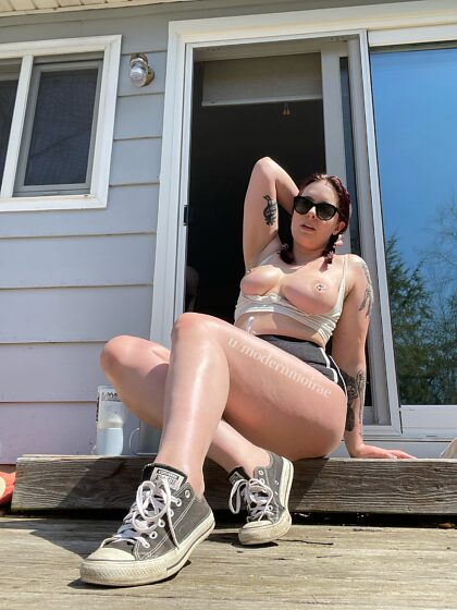 POV: you’re just trying to do some yardwork and I keep distracting you