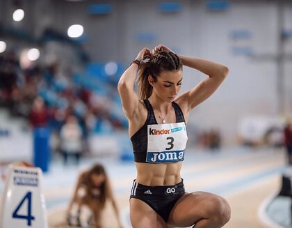 Spanische Sprinterin Blanca Hervás