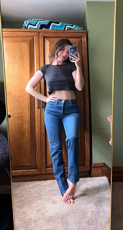 Jeans for once