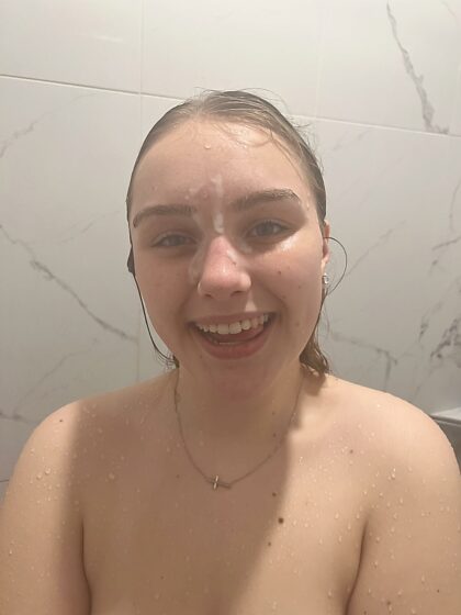 a morning shower facial