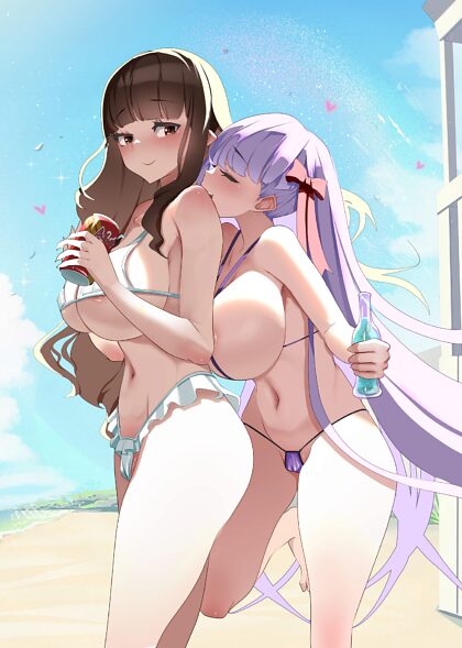 Hakuno And BB´s Date On The Beach