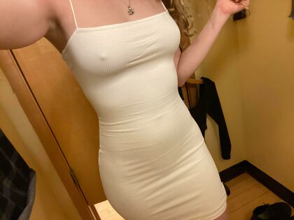 Tight and white, I can’t wait to wear this out! 