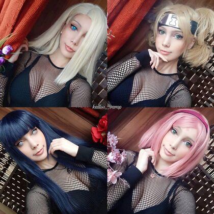 Personagens de Naruto Girls por Kallisi Vamp