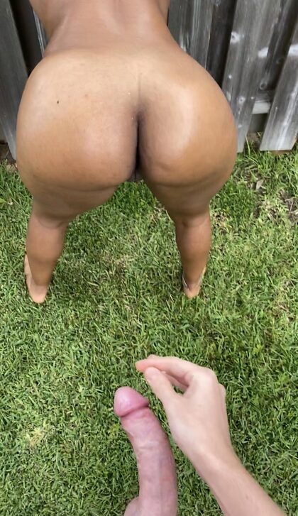 upvote this image to 1K & i will post a snippet from this backyard back shot video