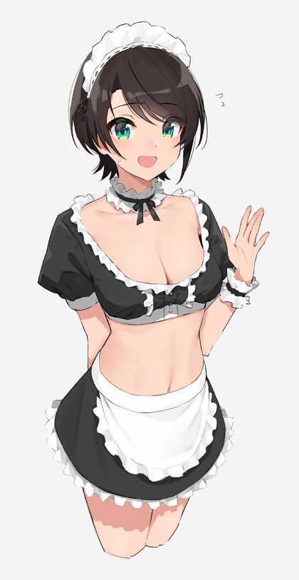 A new maid introducing herself