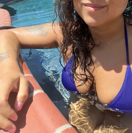 I love summer and how the sun and water caress my skin.