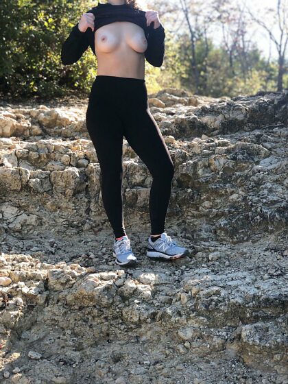 Young enough to hike, but old enough to be confident and comfortable with my body