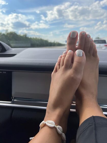 Você faria uma longa viagem comigo e adoraria meus pés todos os dias?