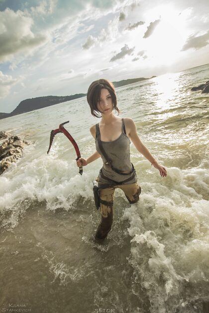 Lara Croft-Cosplay von Ksana Stankevich