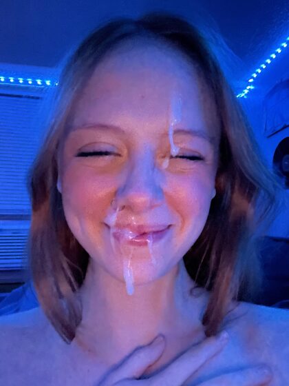 cum on my face makes me so happy