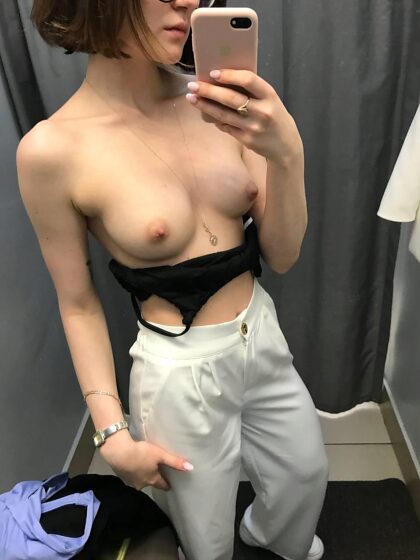 will you look into the fitting room to my nipples?