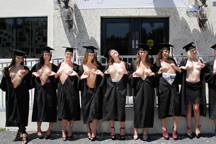 Cap Gown Porn - Graduation HD XXX Pics