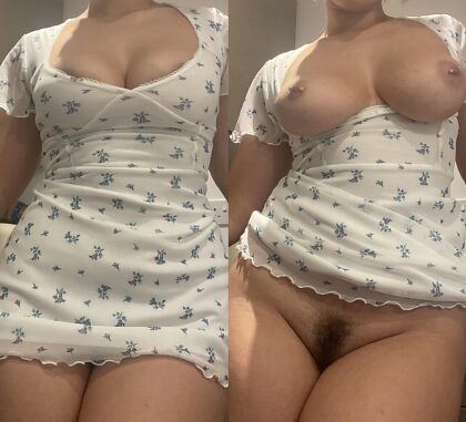 The dress VS what’s underneath it ;)