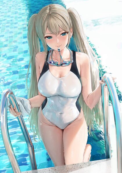 White Competition Swimsuit