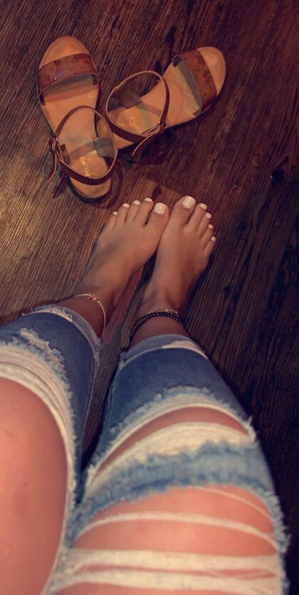 My feet look so yummy right now. What do you think? 