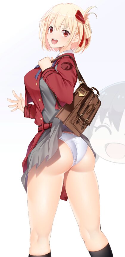 Chisato przypadkowo pokazuje swoje majtki (by Kipple)[Lycoris Recoil]