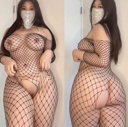 Just curious, Anyone here into thick Korean girl in fishnet?