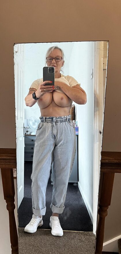 I maybe 55 yrs old but I do love my tits
