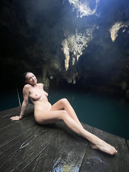My first cenote experience was naked
