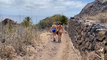 Sunday, maybe it's time to invite a friend for another naked hiking