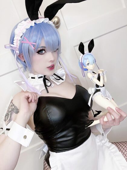 My Rem bunny suit cosplay