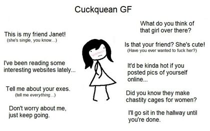 what nearly every cuckquean gf has thought of saying...