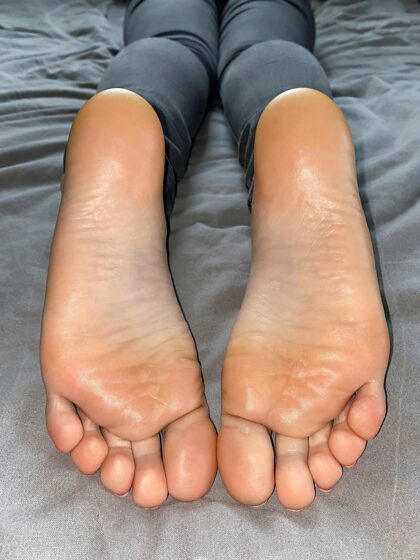 Do you prefer sweaty or lubed up soles?