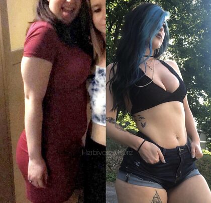 1 anno di differenza: ti piace la mia trasformazione?