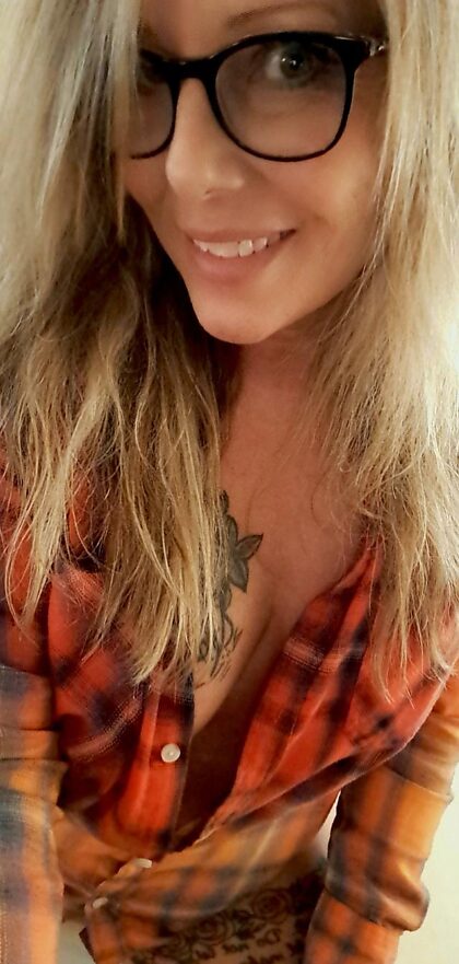 49F glasses and flannel