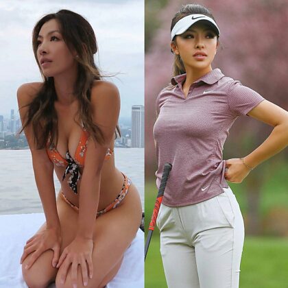 Golfer Lily Muni He