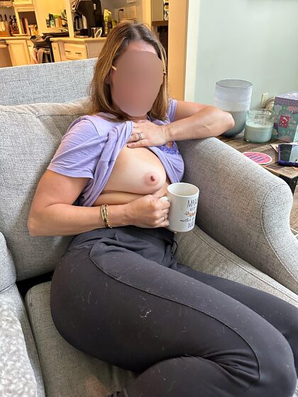 On lazy Sunday mornings, sometimes you just need boobs and coffee.