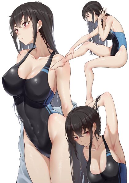 Black Competition Swimsuit