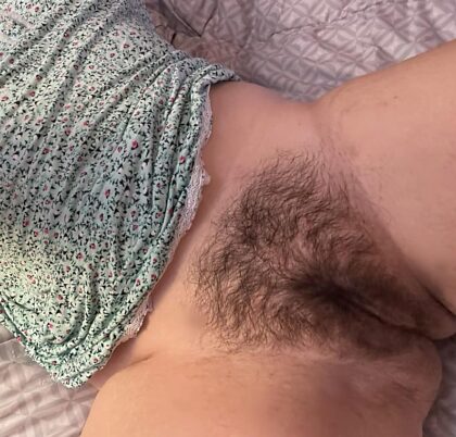 My fluffy cute hairy pussy needs to be pet and licked 