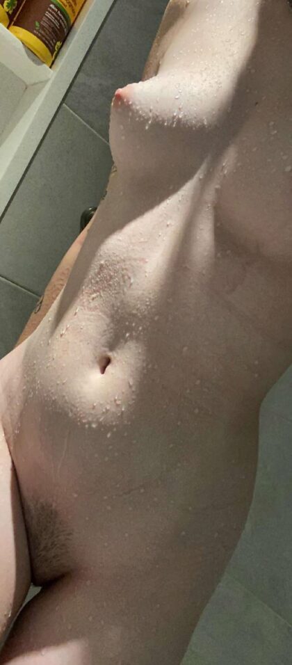 Starting the day with a hot shower