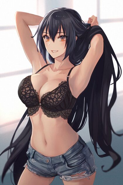 Hotpants Nagato with lingerie top