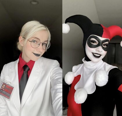 Dr. Quinzel vs. Harley Quinn by Cllownin