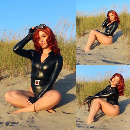 Black Widow Swimsuit Cosplay by me